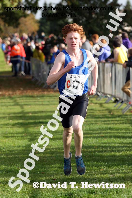 Mens under-17s Northern Cross Country Relays, Graves Park, Sheffield. Photo: David T. Hewitson/Sports for All Pics